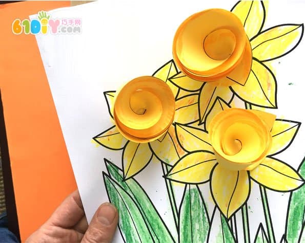 幼儿手工制作水仙花
