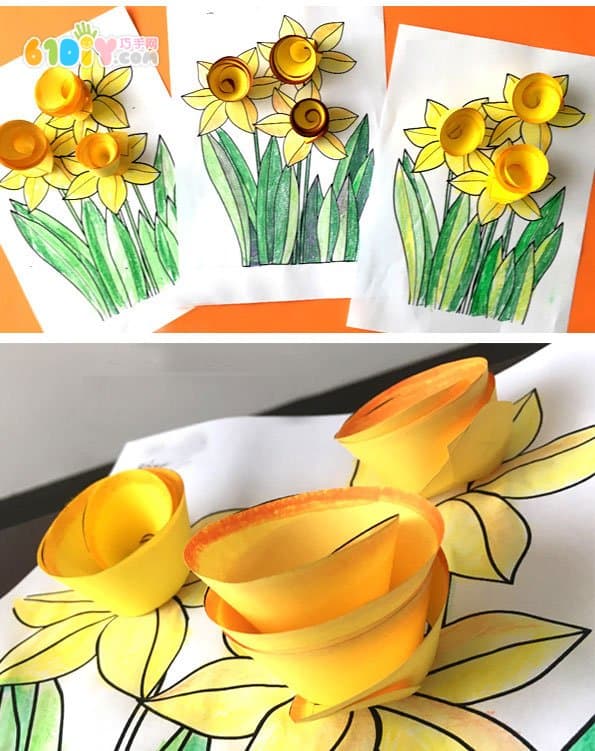 幼儿手工制作水仙花