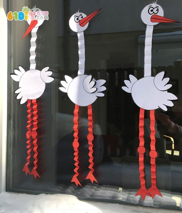 幼儿DIY 鹳鸟手工制作