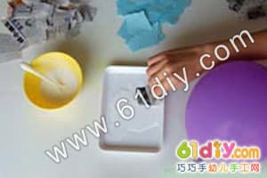 气球报纸做球模型Papier Mache Balloon