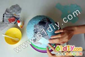 气球报纸做球模型Papier Mache Balloon