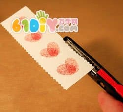 简单的爱心书签制作