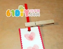 简单的爱心书签制作
