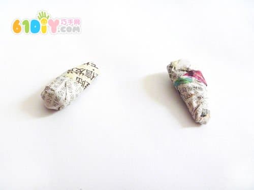 报纸废物利用手工制作小熊