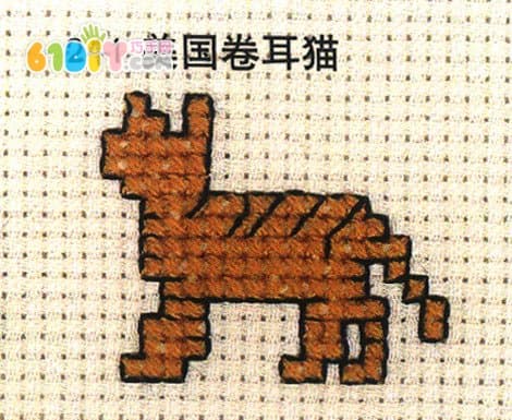 小猫十字绣图案