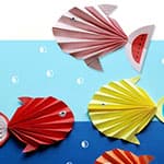 折扇创意手工小鱼