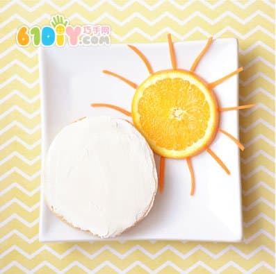 亲子早餐DIY 时钟和太阳