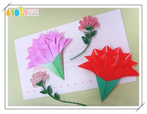 教师节康乃馨折纸手工