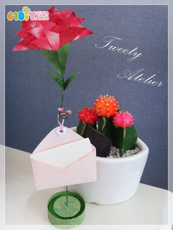 教师节康乃馨折纸手工