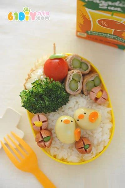 亲子卡通便当DIY 鹌鹑蛋小鸟